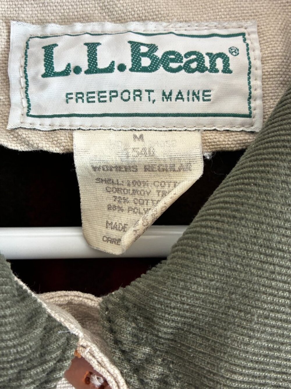 Vintage Made in USA L.L. Bean Chore Coat Jacket - Picture 2 of 6